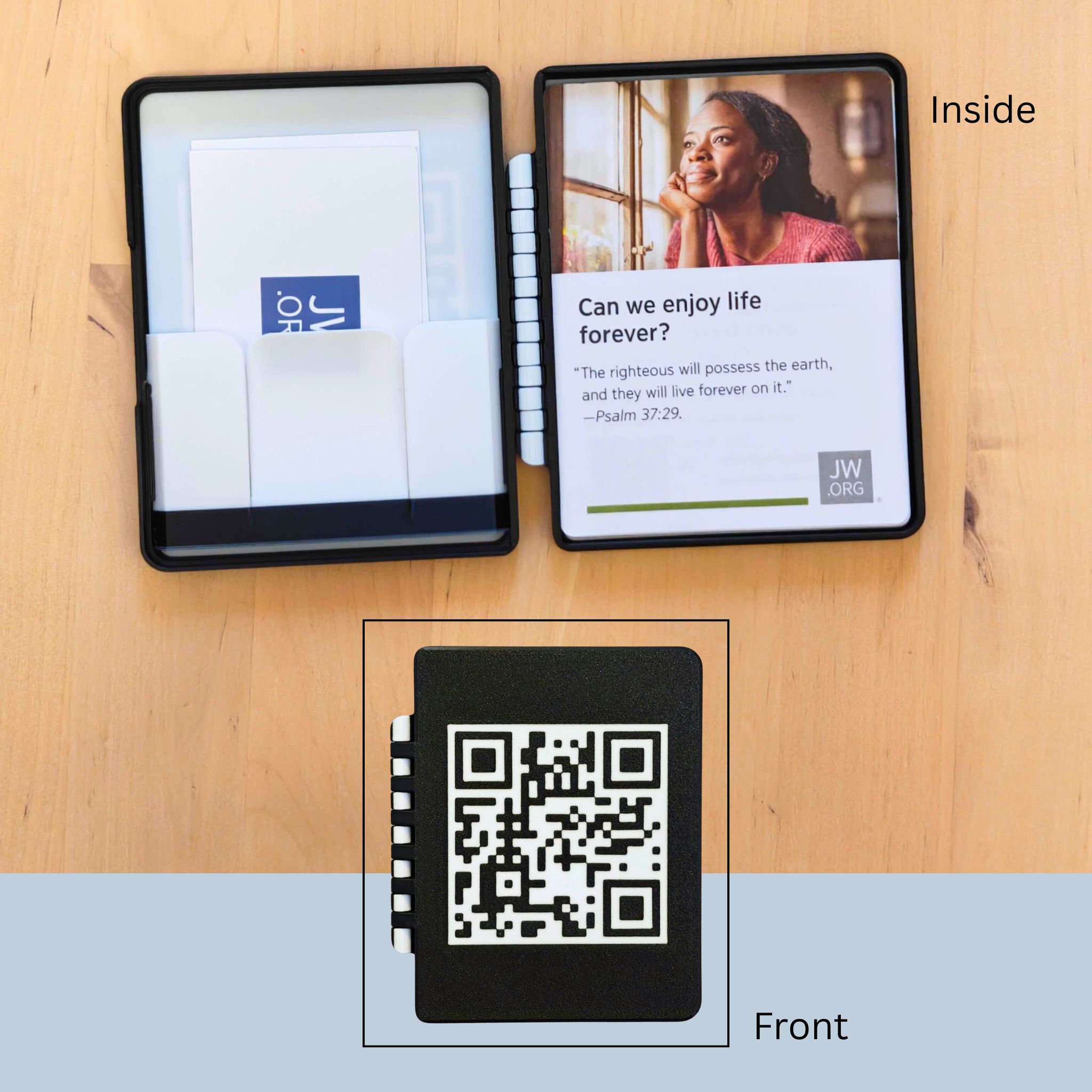 3D Printed Tract Holder Detail View